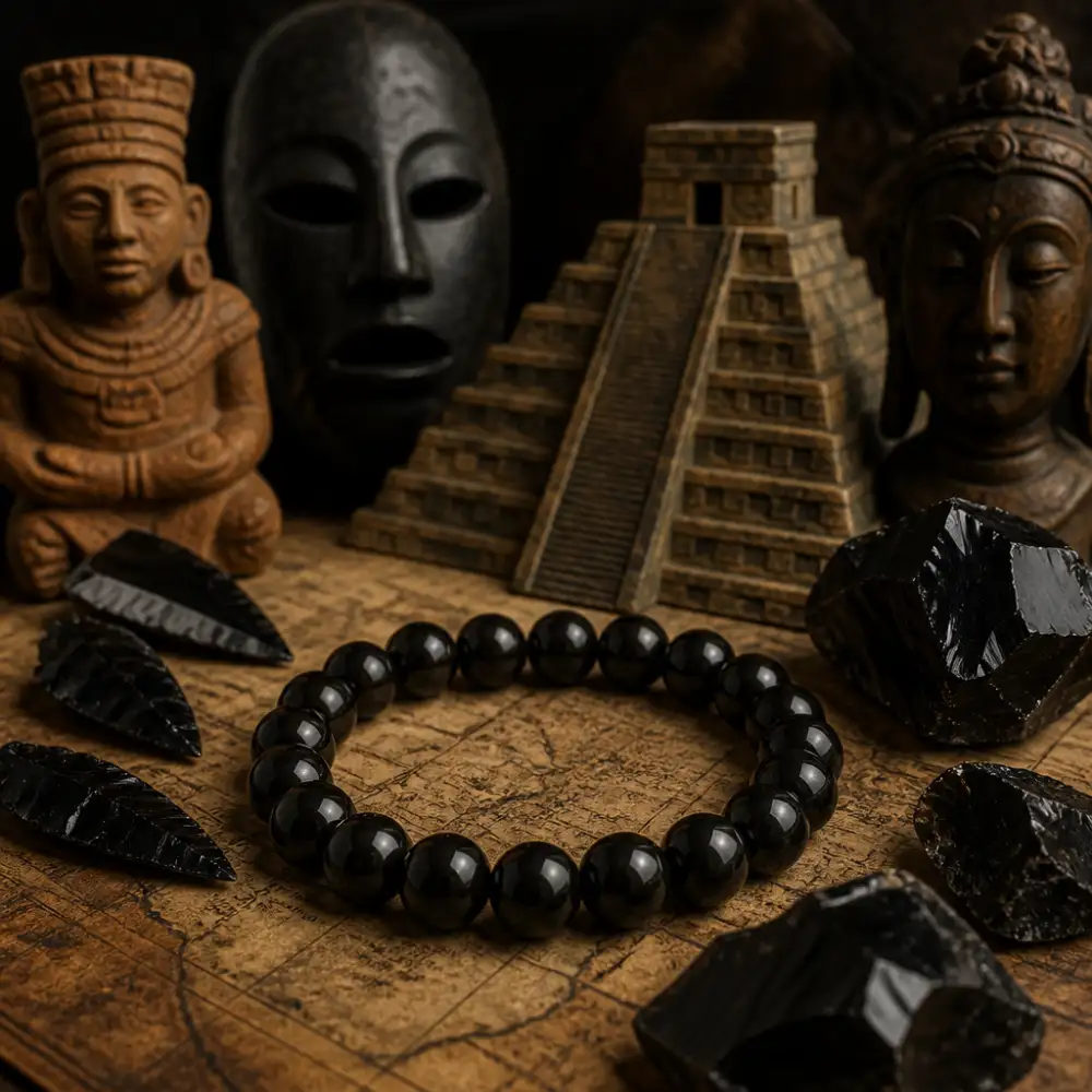 feng shui náramek obsidián