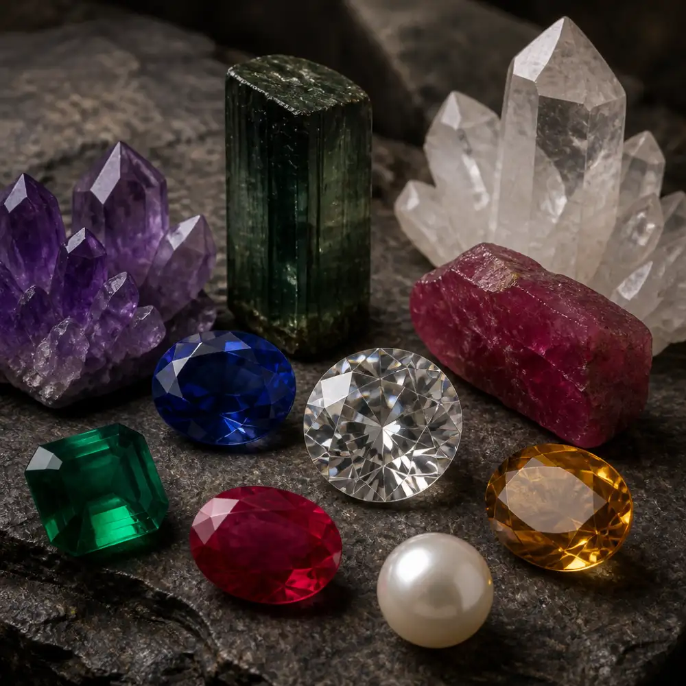 krystaly a minerály